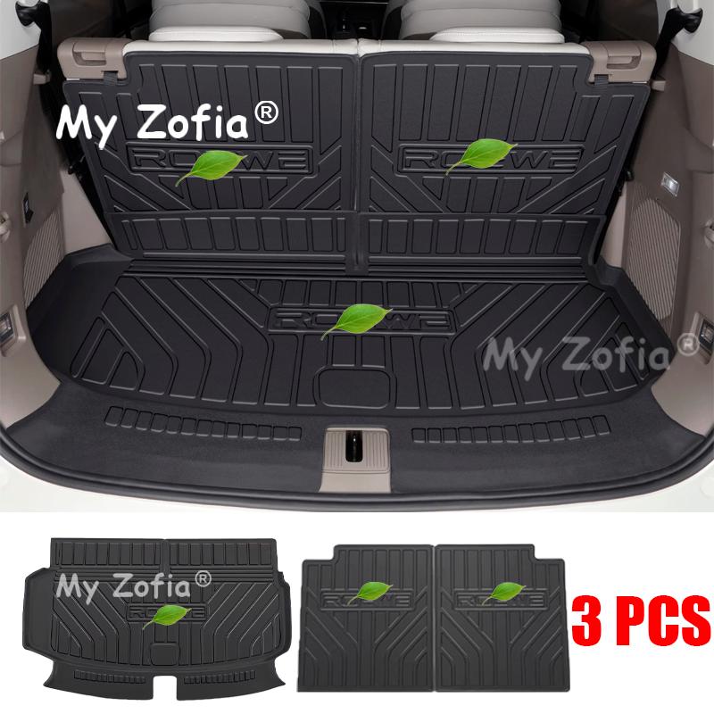 For ROEWE RX9 MG RX9 2023 2024 2025 2026 Car TPE Custom Trunk Mat All Season Black Cargo Mat Trunk Liners Waterproof Accessories