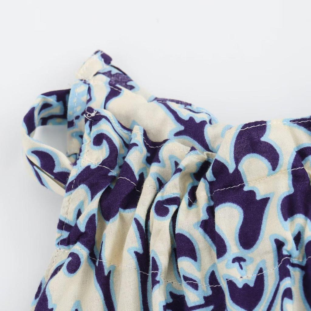 2024 Summer Off-Shoulder Women's Print Halter Dress