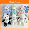 Sheep Panda Plush Backpack Kids Teens Lightweight Design Cartoon Bag Pattern