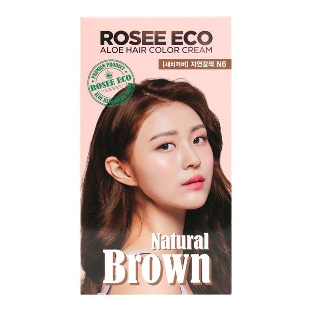 

Крем-краска для волос Rose Eco Aloe N6 Натуральный Коричневый
