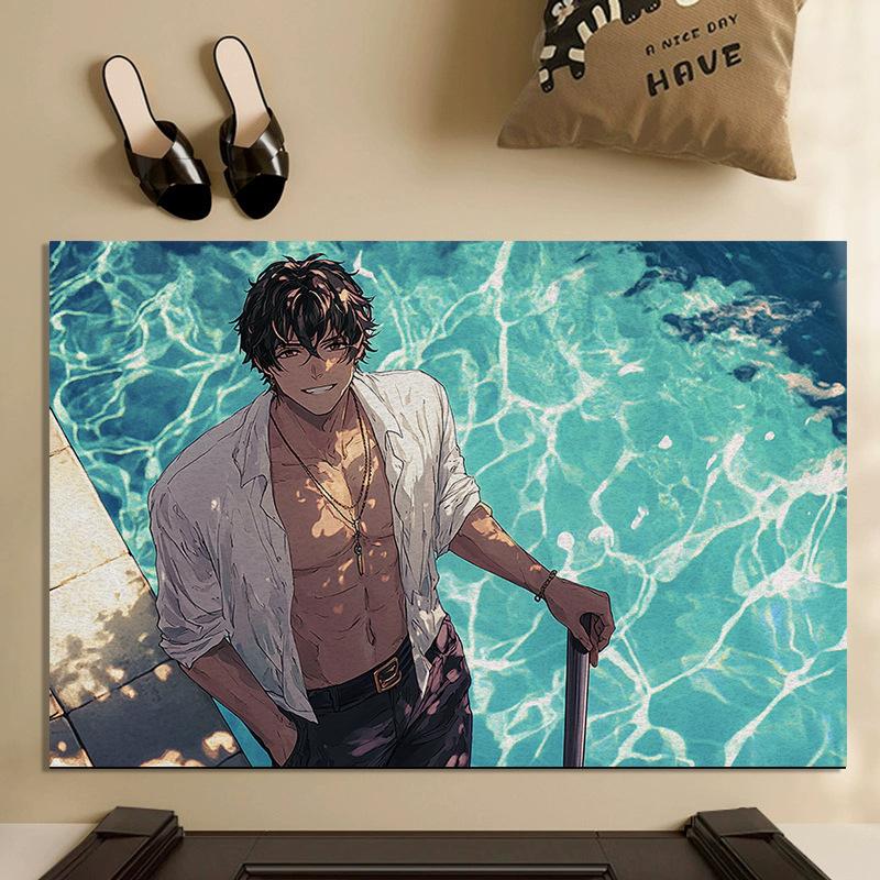 

Входная дверь Цветная бирка Красивый шелковый коврик с кольцом Бытовая входная дверь Коврик для грязи Уличный грязеотталкивающий пылезащитный Можно подгонять 40 * 60cm Silk Circle