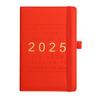 2025 Planner Notebook Weekly Monthly Faux Leather Hardcover Inspirational Quotes Monthly Overview Daily Blocks Elastic