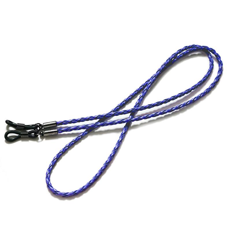 Thicken Twist Sunglasses Leather Rope Chain Eyewear Braided Glasses Lanyard Strap Outdoor Sports Non-slip Eyeglass Accessories