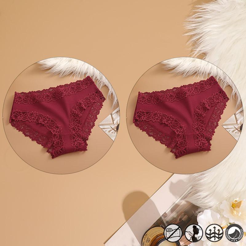 2 Teile/satz Baumwolle Unterwäsche Für Frauen Sexy Spitze Gerippt Floral Thongs Weibliche Atmungsaktive Feste T-back Bikini S-XL Sexy spitze Höschen