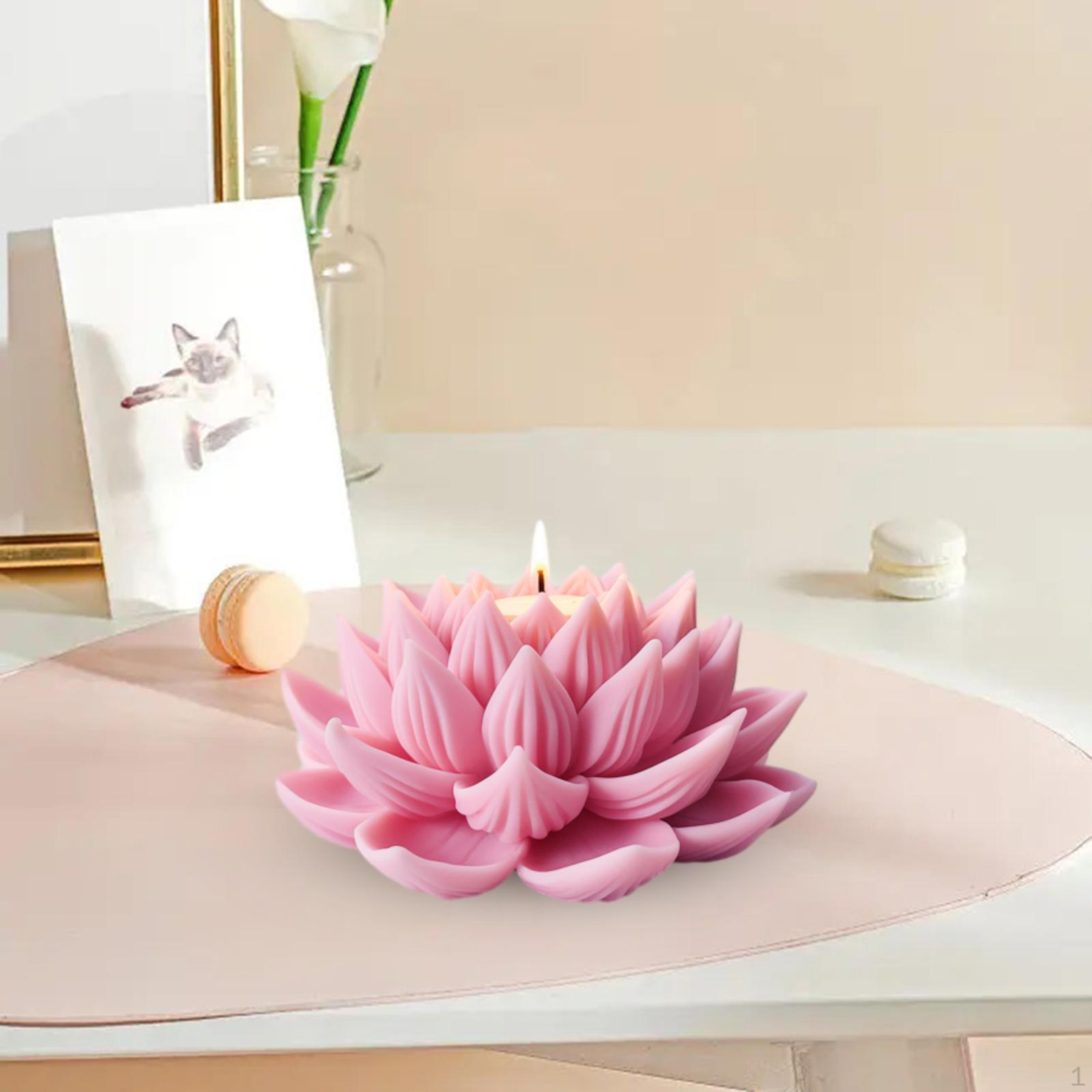 Elegant Lotus Blossom Silicone Craft Kit for Resin Art And Candle Making style A