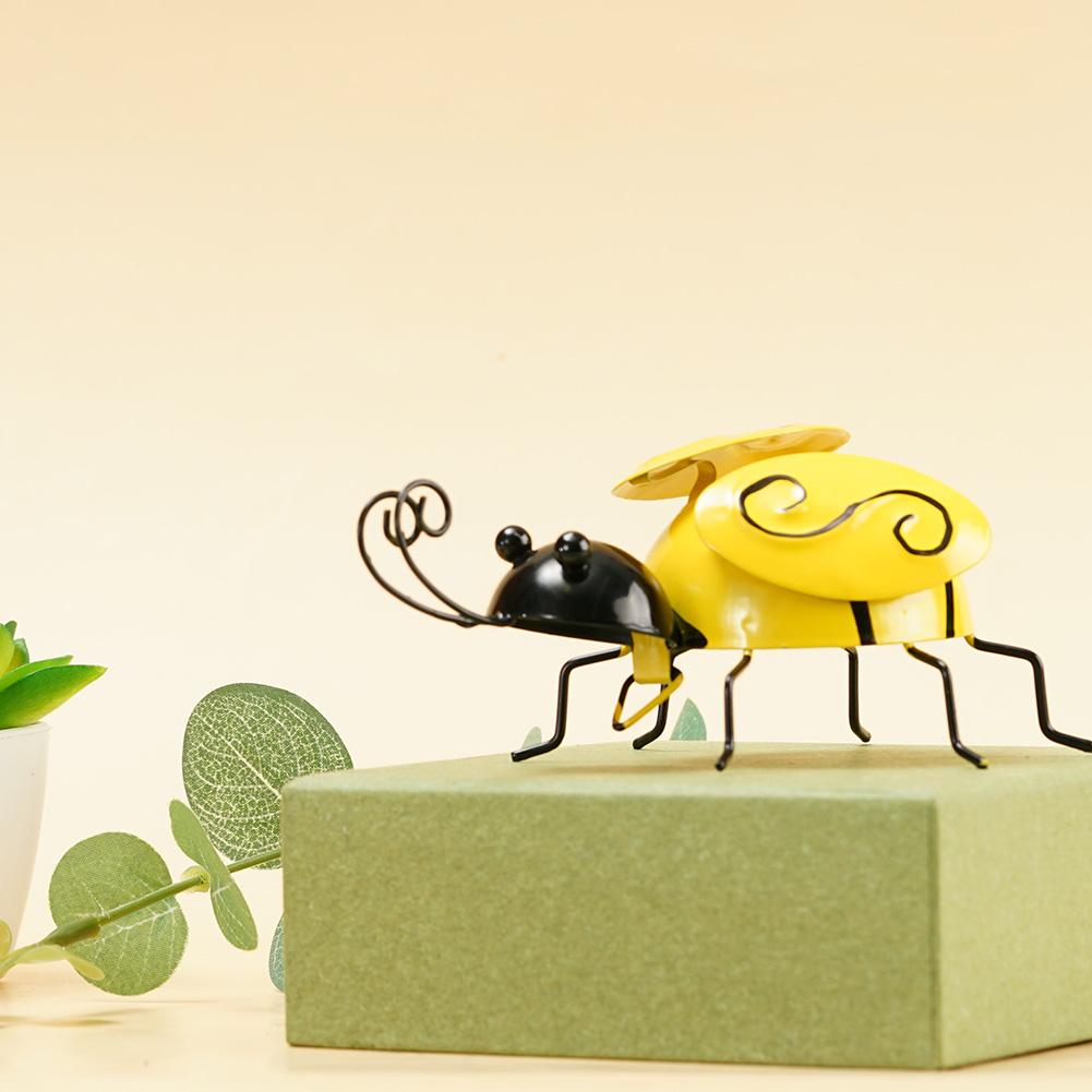 4PCS/SET Decorative Metal Art Bumble Bee Backyard Garden Wall Ornament Accent S8H1