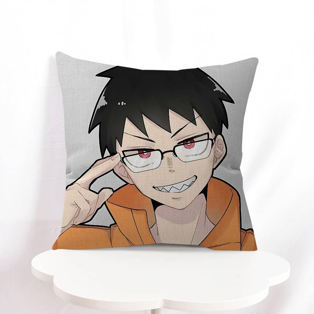 S-Shinra Kusakabe Stitch Lucky Dragon Pillow Cover Sofa Cushion Cover Home Room Decoration Children Gift