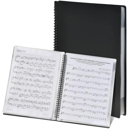 A4 Size/320*240mm Sheet Music File, 20 Pockets, 40 Pages, Ring-type Design, Direct Writing Design