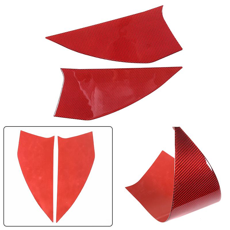For Subaru Forester 2013-2018 Red Soft Carbon Fiber Interior Kit Dashboard Console Gear Shift Panel Decoration Trim Stickers