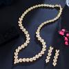 Trendy Classic Jewelry Necklace Earrings Set, Bridal Necklace Set Chain