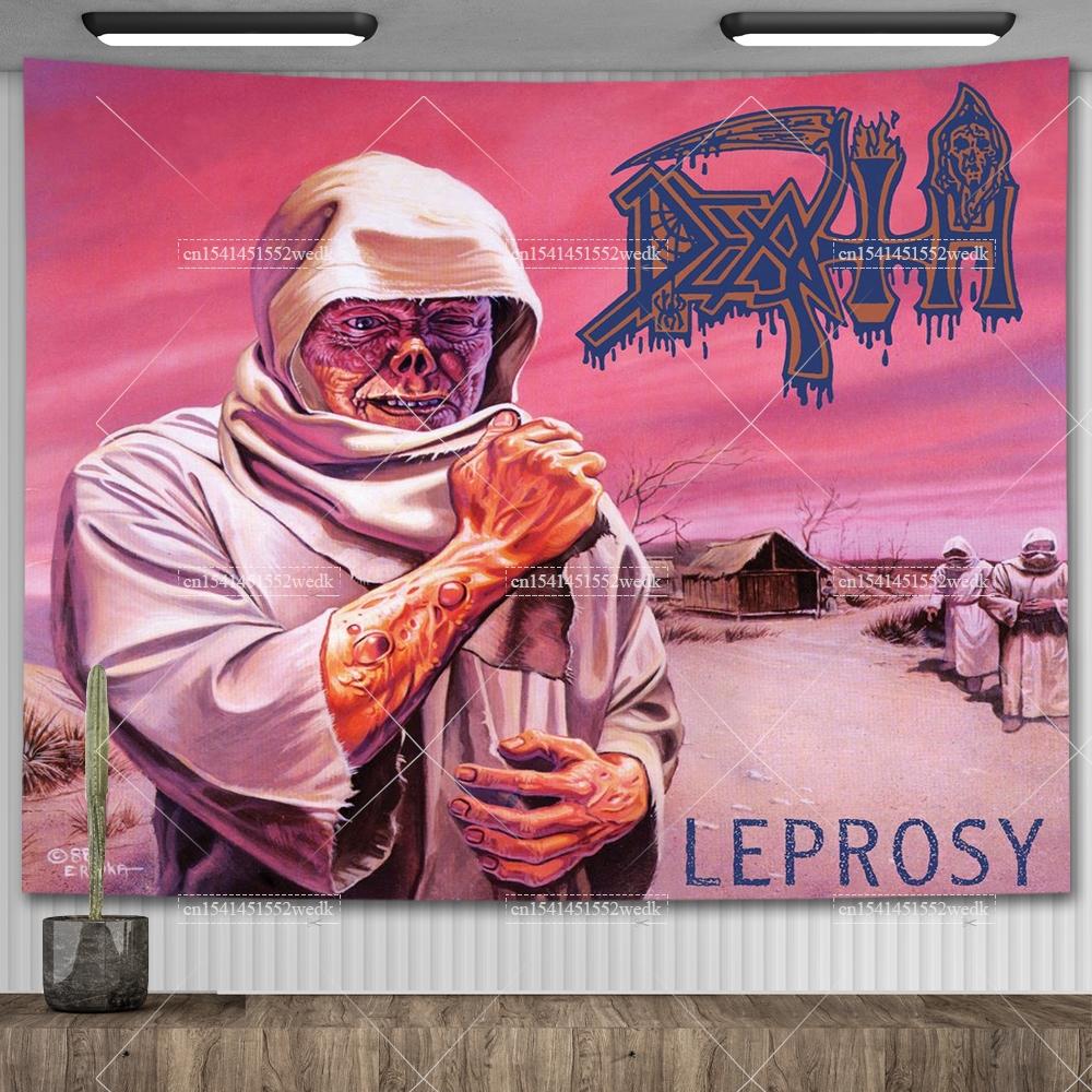 Angles Old Deaths Mental Rock Band Polyester  Tapestry Printed Home And Garden Flags Hippie Tapestries For Bedroom Decoration