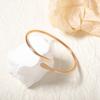 Stylish and Simple Casual Metal Creative Minimalist Design Open Women's Bracelet Versatile Daily Wear