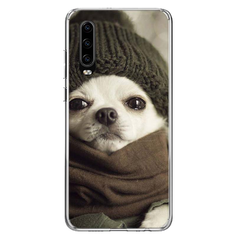 Husă pentru telefon Chihuahua Puppy Teacup Dogs pentru Huawei P30 P20 P10 P40 P50 Pro Mate 20 40 30 10 Lite Populare Fundas Art Gift