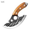 2pcs Kitchen Knives Stainless Steel Boning Knife Meat Cleaver Handmade Forged Chef's Knife for Household Wooden Handle Butcher Knife
