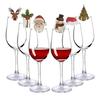 Christmas Wine Cup Cards Set of 80 Santa Snowman Winter Themed Party