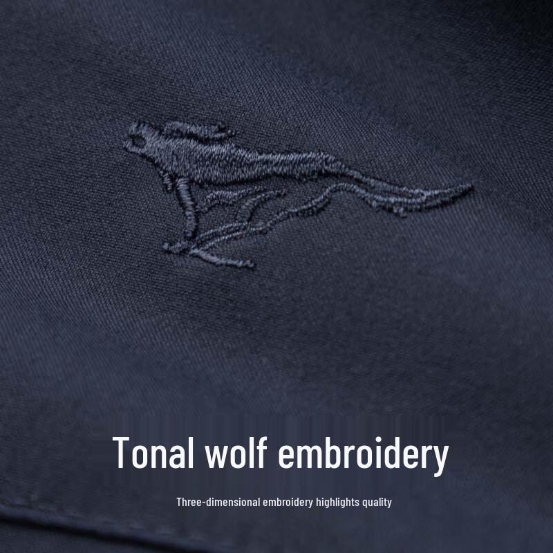 SEPTWOLVES Men's Business Casual Stand Collar Jacket