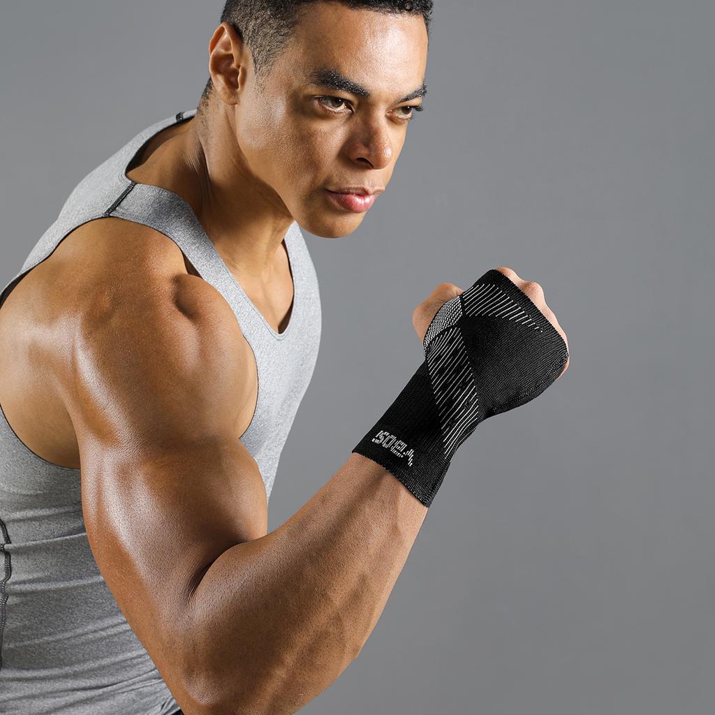 Vbosi Elastic Wrist Support Breathable Compression Palm Sleeve For Cycling Badminton Daily Use Sports Gift