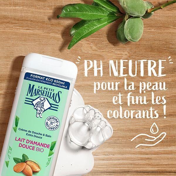 Duschgel - Le Petit Marseillais - Mandel - 650ml - Ohne Parabene - Flasche