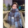 New Christmas Festive Atmosphere New Year's Women's Korean Version Versatile British Warm Couple Scarf Shawl Student Scarf