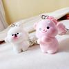 Cute Cartoon Little Dog Little Bear Keychain Kawaii Mini Animal Mobile Phone Pendant Bag Pendant Charms Backpack Decoration Gift