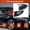 2PCS Carbon Fiber Look Car Rearview Cover Side Door Mirror Shell Decor Trim for Hyundai Elantra Avante AD 2016 2017 2018-2020