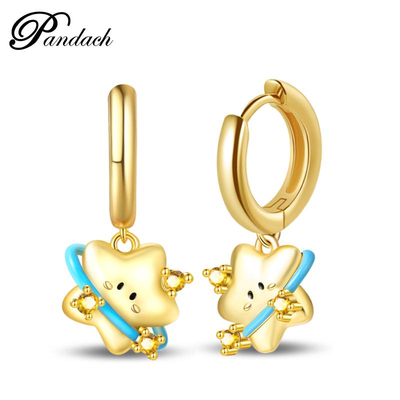 Brincos Exquisitos de Abelha, Borboleta e Joaninha em Prata de Lei 925 Para Mulheres Românticos Brincos em Forma de Coração Rosa Joias para Festa de Casamento