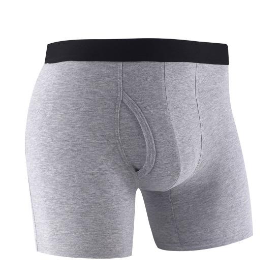 Herren Boxer Unterwäsche Mittelhoch geschnitten Elastischer Bund U-förmige Shorts Slips Kontrastierender Bund Offene Front Slips