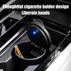 Portable Car LED Ashtray Universal Auto Ashtray Cigarette Ash Holders Cup Car Interior Decor Auto Accessories Interior