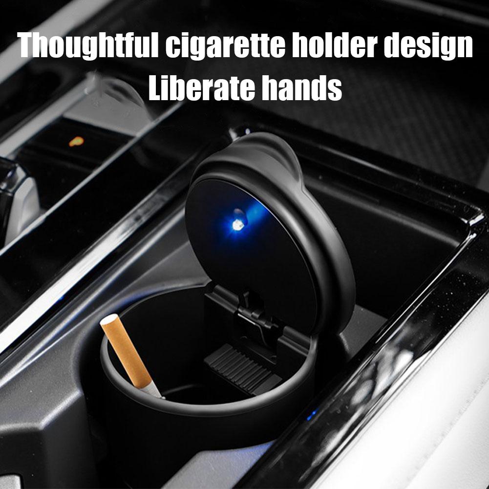 Portable Car LED Ashtray Universal Auto Ashtray Cigarette Ash Holders Cup Car Interior Decor Auto Accessories Interior