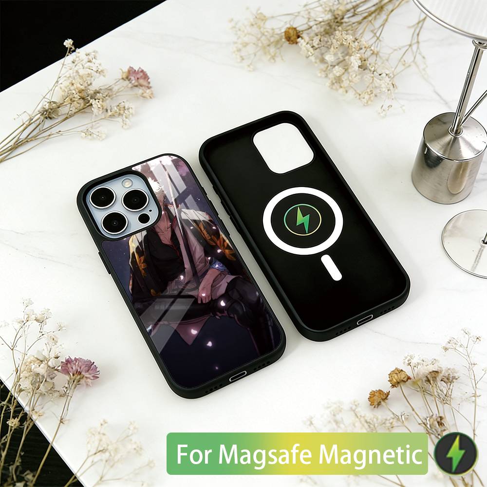 

Gintama Gintoki Sakata Phone Case For iPhone17,16,15,14,13,12,11 Plus,Pro Magnetic with Magsafe Wireless Charging iPhone13ProMax