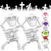 with Music Dancing and Swinging 3D Skull Toy with Lights Wind Up Skeletons New Dancing Skeleton