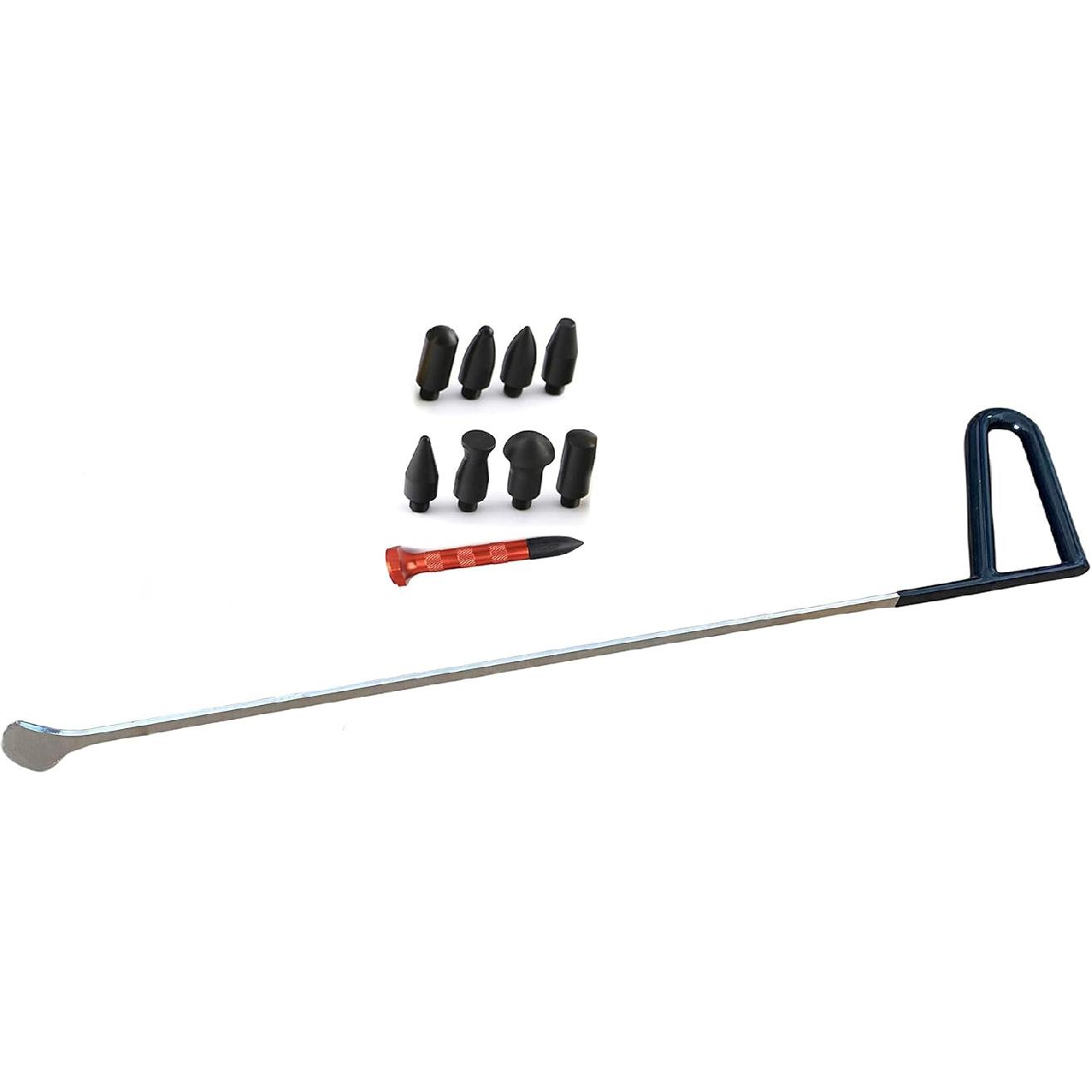 

Paintless Dent Removal Rod Tool Whale Tail Kit,11 Pcs Dent Repair Tool Set for Door Dings Hail Repair and Dent Removal 11 PCS