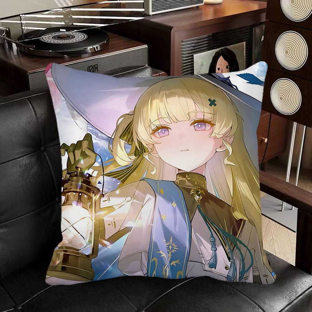 Phoebe Wuthering Waves Game Pillow Case Square Pillow Bedroom Sofa Leisure Comfort Cushion Car Home Decoration