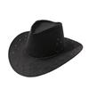 Men's and women's cowboy hats, sunscreen visors, grassland western cowboy hats, couples traveling with big eaves, top hats, suede