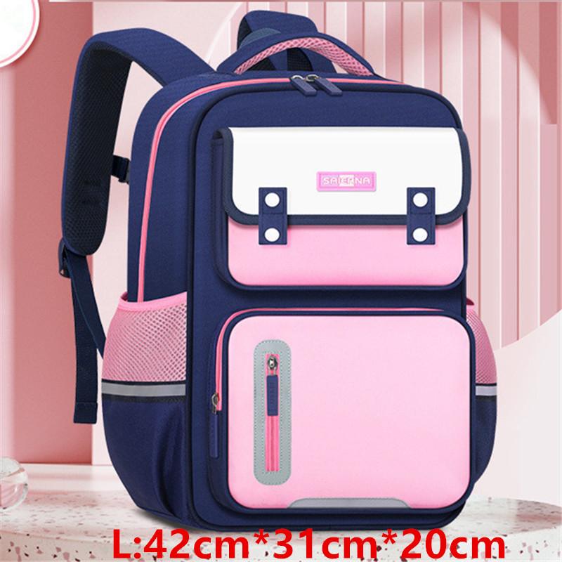 Sac à dos d'école primaire style britannique Nouveau Cartable pour enfants 2 tailles Grande capacité Sac à dos Garçons Filles Enfants Imperméable Sac à livres Mochi