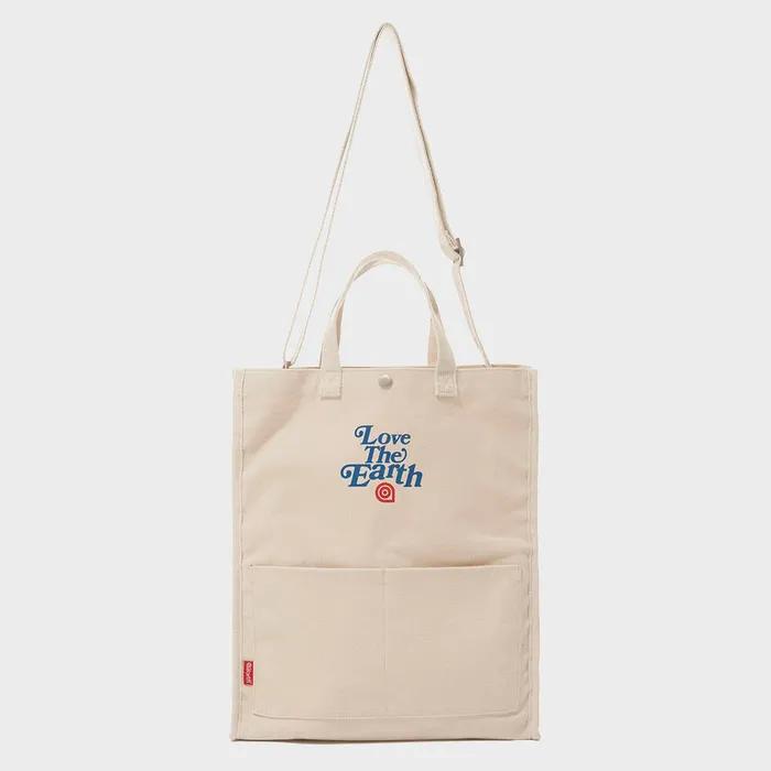 CANVAS LTE TOTE CROSS BAG - ECRU