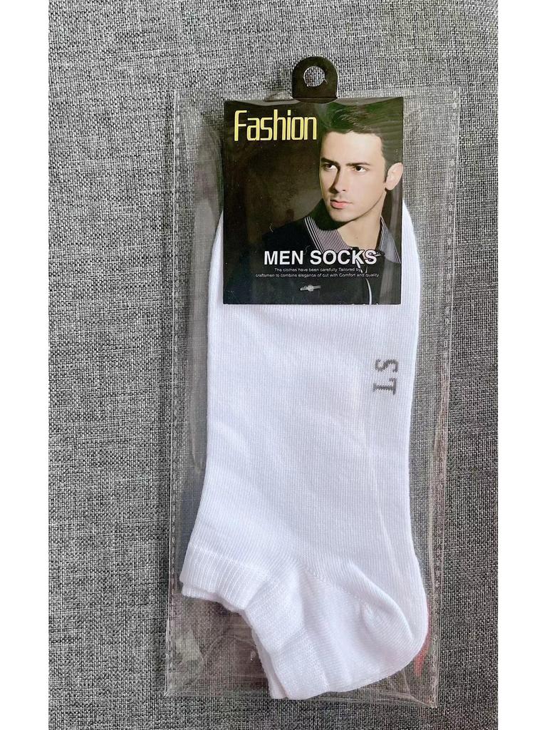 Men's Summer Cotton Short Socks - Breathable, Sweat-Absorbent Mesh Sports Socks
