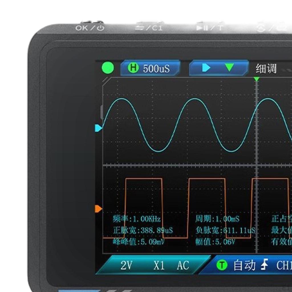 Digital Oscilloscope Continuity Tester 50MHz Portable for Power Meter