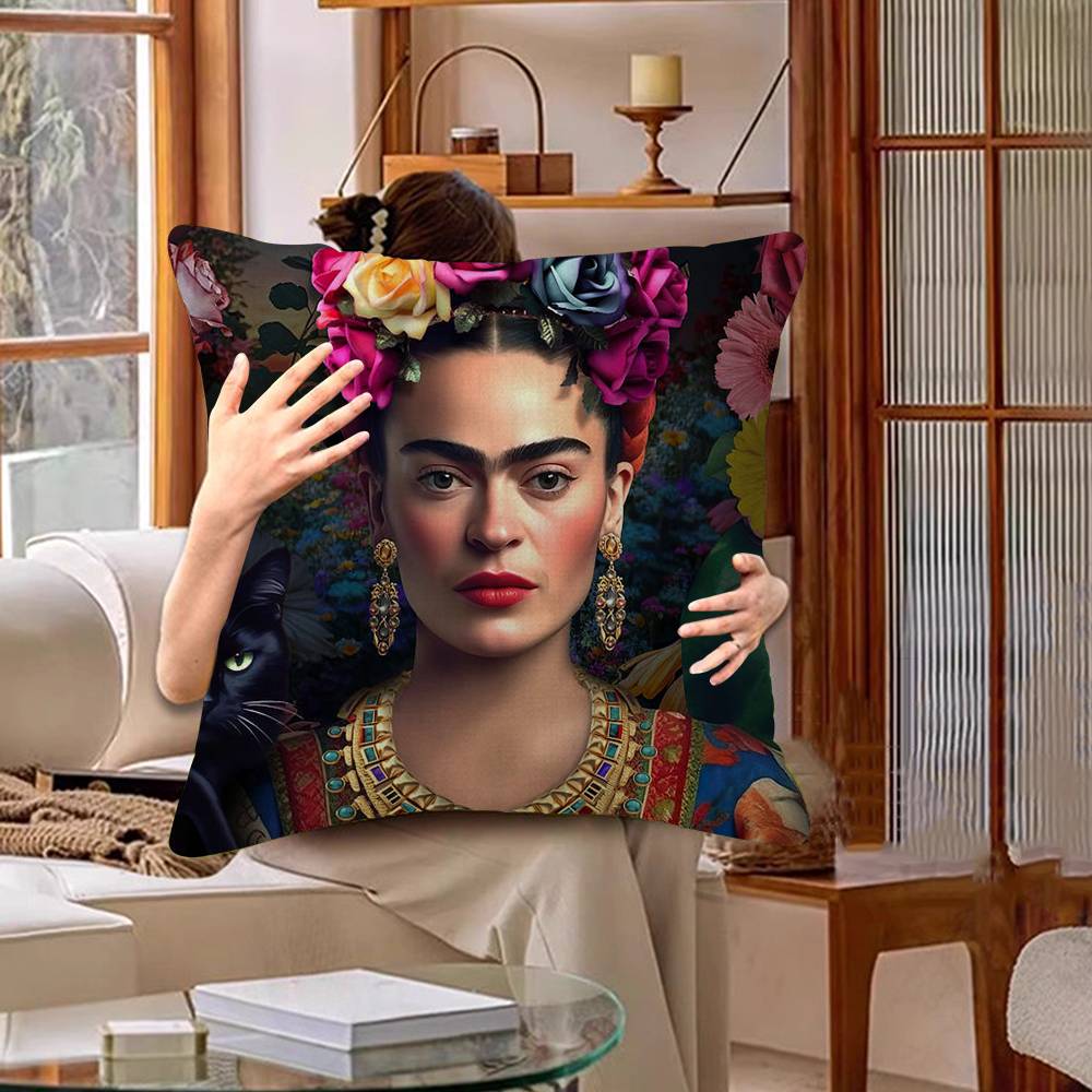 F-Frida K-Kahloes Art Pillow Cushion Cover Pillowcase Living Room Sofa Home Decor Customized