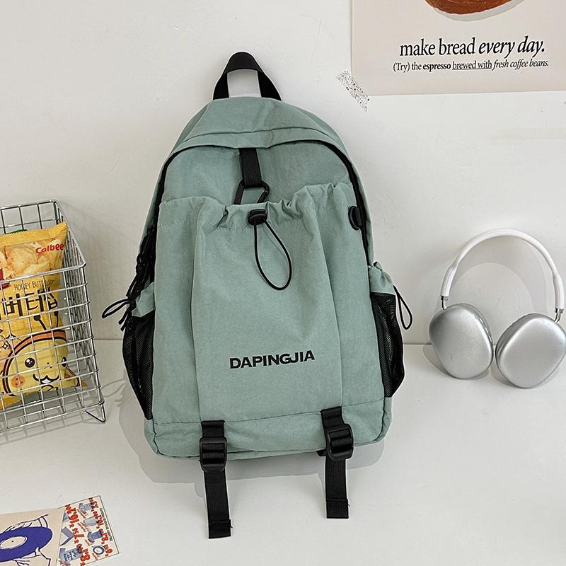 Student School Bag Women's Durable Backpack Men's Letter Print Backpack