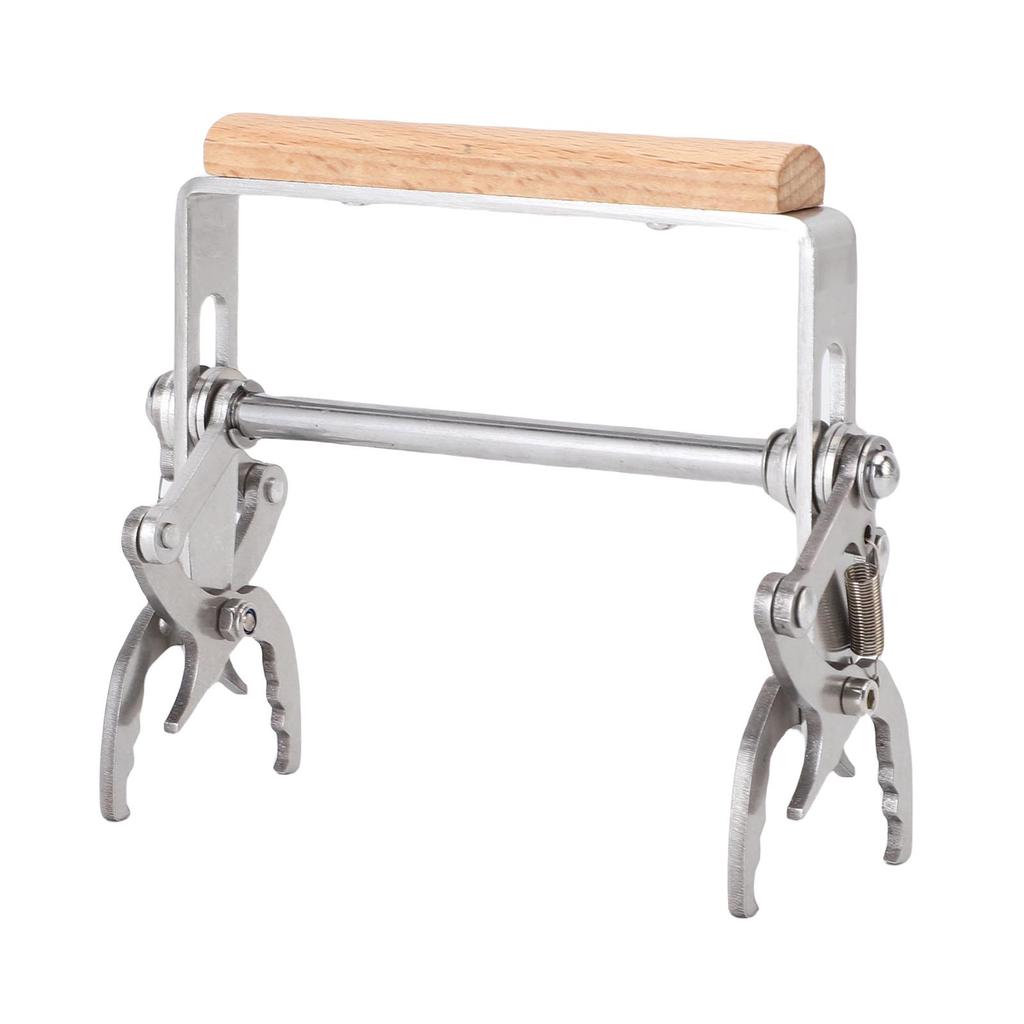 Beekeeping  , Wooden Handle Frame Lifter with Stainless Steel Structure for   Maintenance