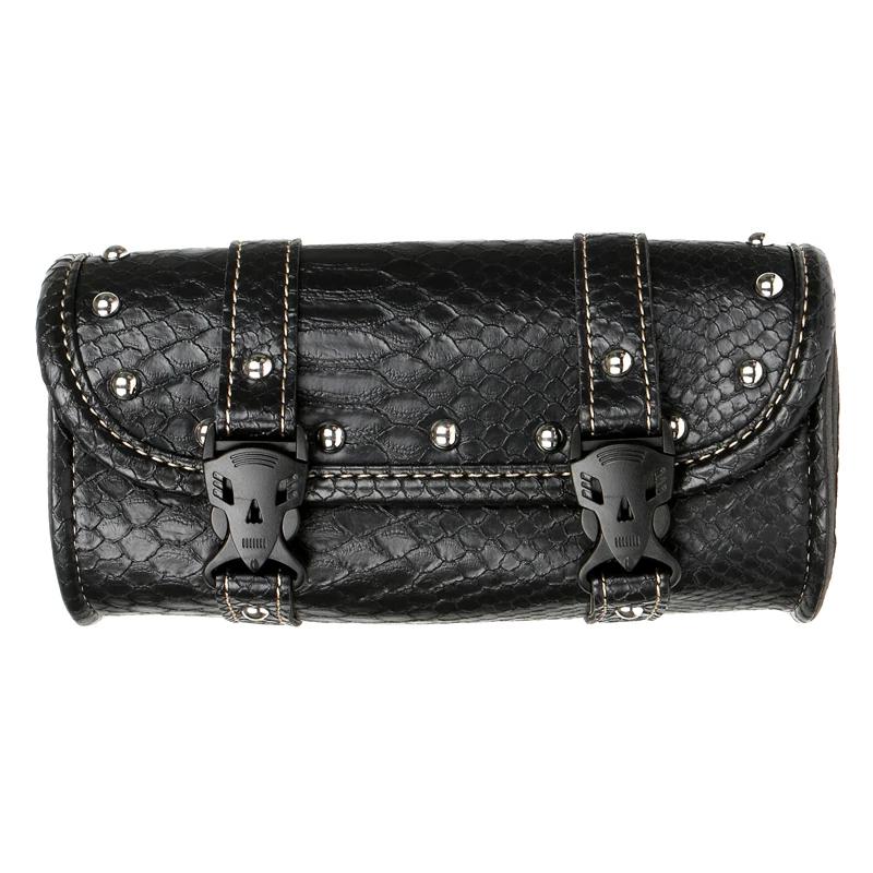 Universelle Motorrad Retro Satteltasche PU Leder Motorrad Vordere Gepäckaufbewahrungstasche für Harley BMW Chopper Bobber Cruiser