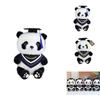 Charming Graduation Panda Plush Toy Adorable Stuffed Animal With Customizable Logo
