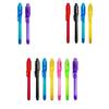 4 szt. 2 w 1 Świecący długopis UV do pisania Niewidoczny marker z tuszem Prezent do rysowania dla dzieci