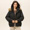 Men Women Cotton-padded Coat Women's Winter Hooded Parkas Fur Collar Thicken Warm Outerwear Cotton Coat Male Outdoor Parkas