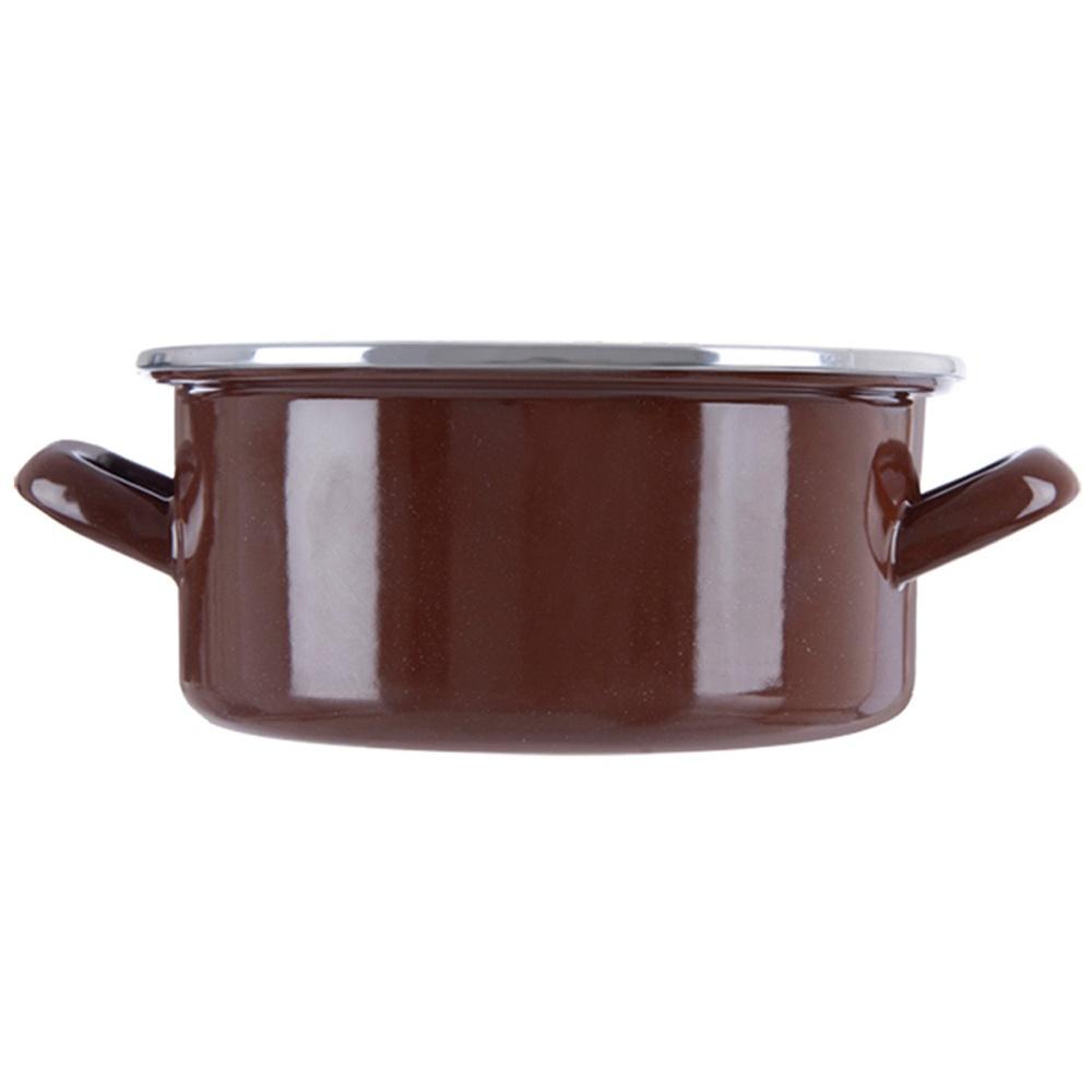 Garnek Emaliowany do Gotowania Tradycyjny na Gaz Indukcję 18 cm 1,6L