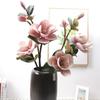 Artificial Magnolia Branch 99cm 3D Silk Flower Single Stem for Wedding Home Party Decor