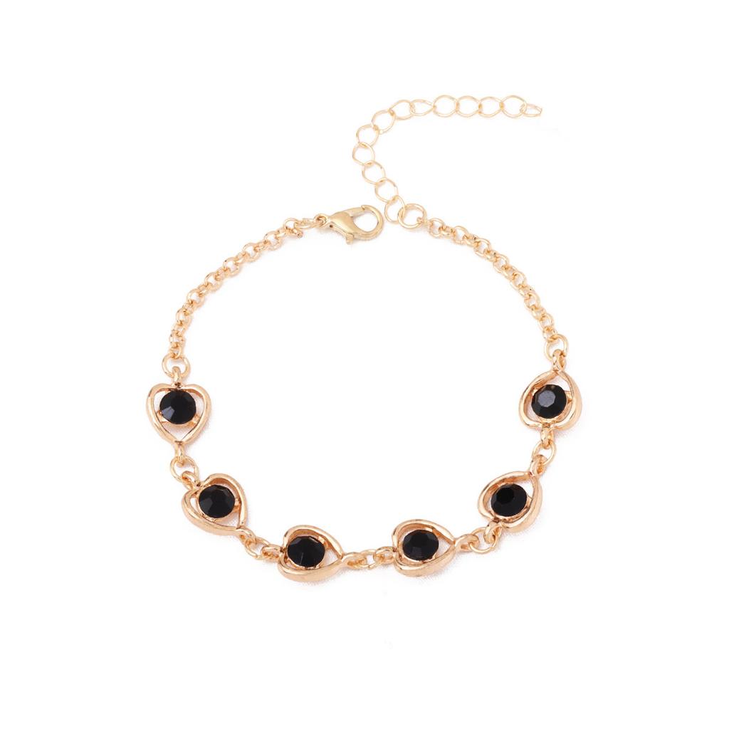 Europe and the United States Hot-selling Jewelry Hollow Love Color a Diamond Bracelet Jewelry Set Fashion Jewelry Factory