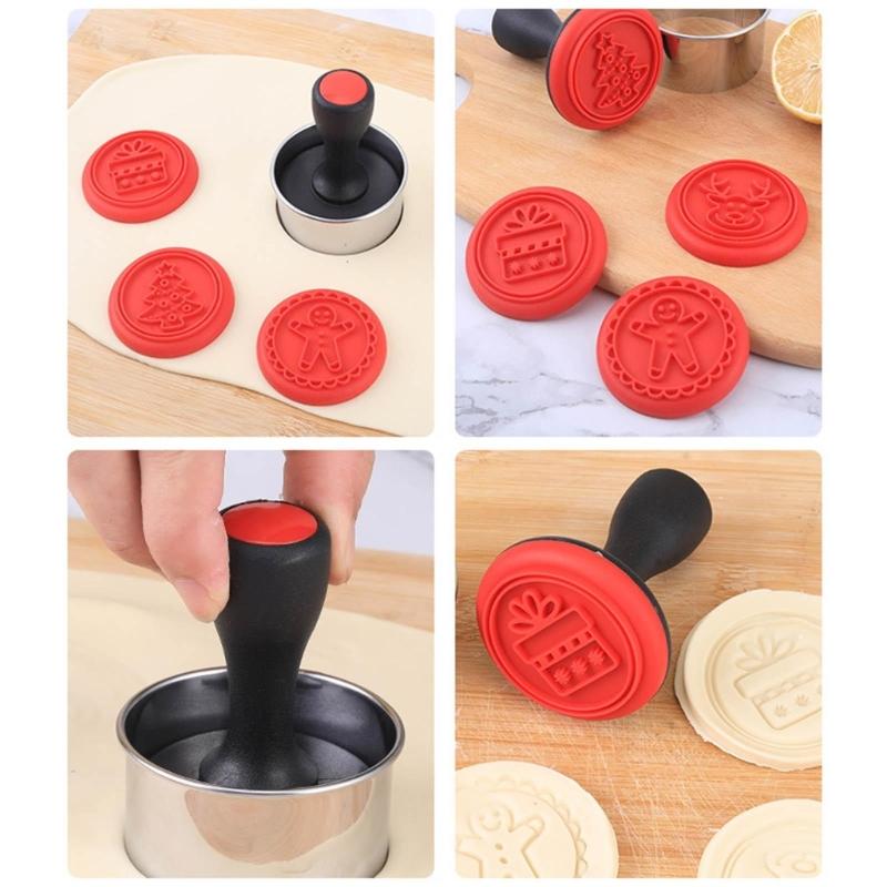 Silikon-Keksformen Keksstempel DIY-Kuchenformen Küchen-Backwerkzeug