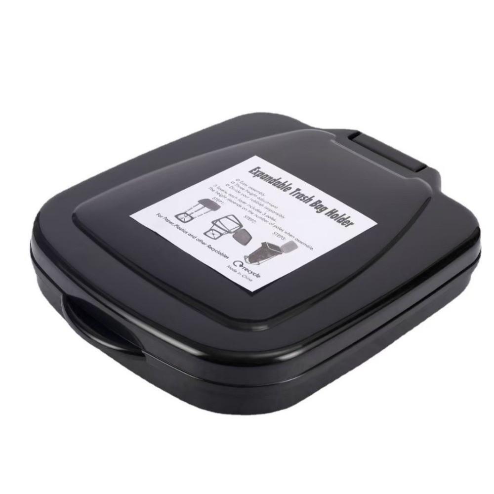 Foldable Retractable Rubbish Bag Stand ABS Plastic Folding Garbage Bin For Home Use
